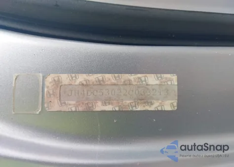 2002 Acura Rsx Type S from USA, damaged, VIN JH4DC53022C033213